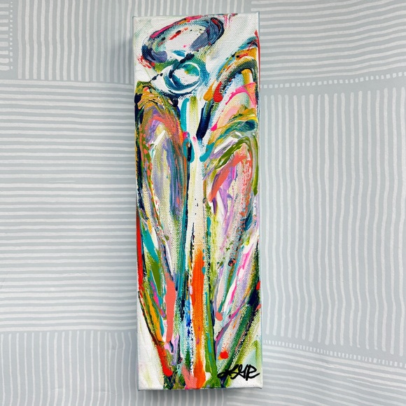 Colorful angel hand painted canvas - Picture 1 of 3